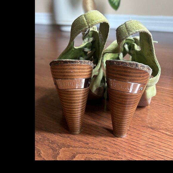 Replay Green Suede Heels - Picture 4 of 4